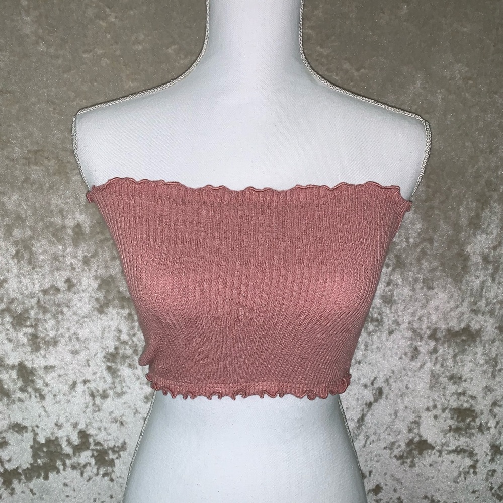 Rose Pink Crop Top